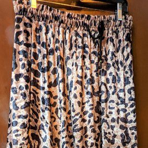 Winter Weight Leopard Print Skirt
